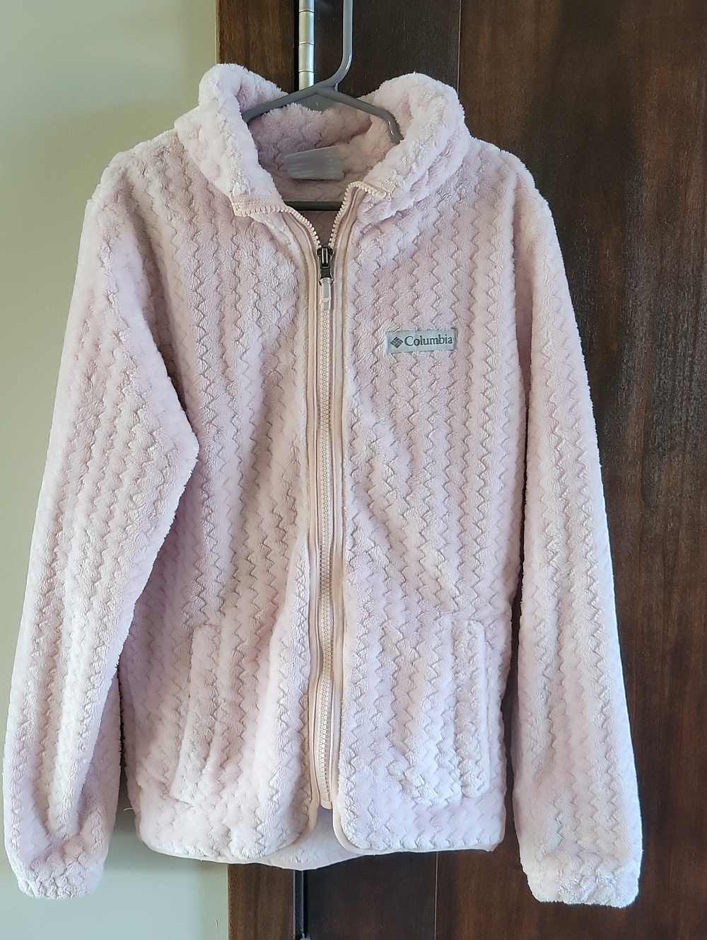 Columbia Girls' Light Pink Fleece Zip Jacket